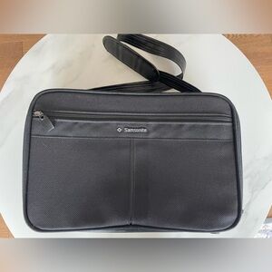 Vintage Samsonite Carry-On Luggage Silhouette 5 Travel Bag Shoulder Strap black